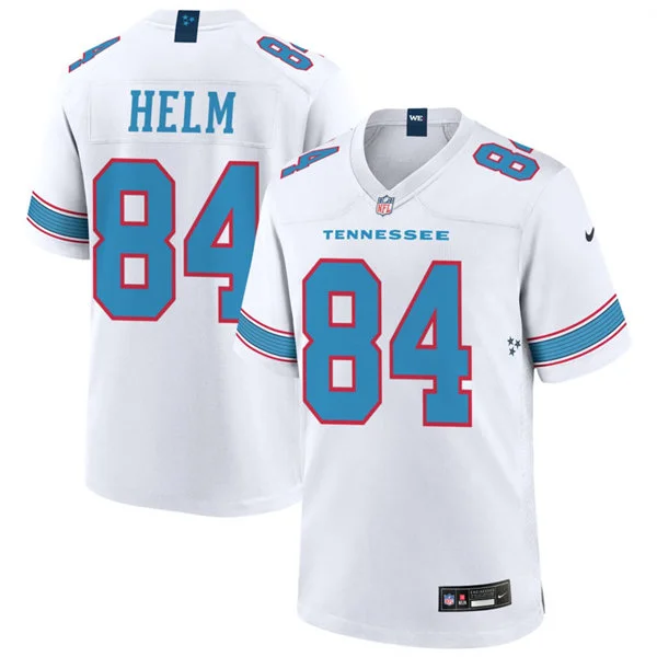 Mens Tennessee Titans #84 Gunnar Helm Nike 2026 White Vapor F.U.S.E. Limited Jersey