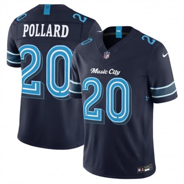 Mens Tennessee Titans #20 Tony Pollard Navy 2026 F.U.S.E Rivalries Collection Limited Jersey