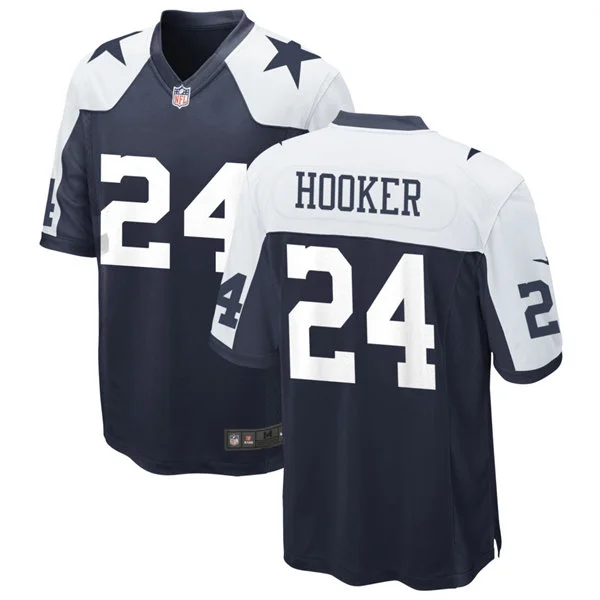 Youth Dallas Cowboys #24 Malik Hooker Nike Navy Alternate Limited Jersey