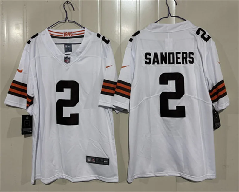 Youth Cleveland Browns #2 Shedeur Sanders Nike White Away Limited Jersey
