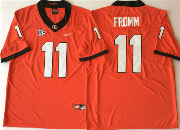 Jake Fromm Georgia Bulldogs Men's Jersey - #11 NCAA Red Limited Home