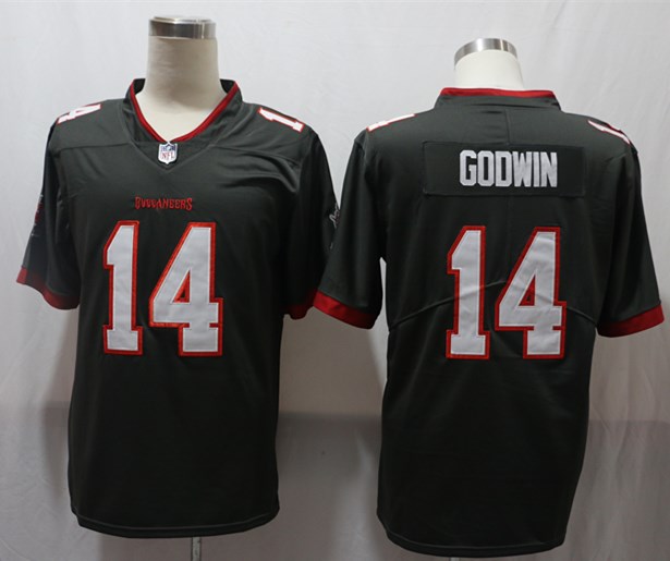 Men's Tampa Bay Buccaneers #14 Chris Godwin Nike Pewter Alternate F.U.S.E. Vapor Limited Jersey
