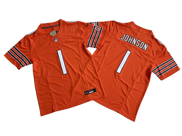 Youth Chicago Bears #1 Jaylon Johnson Nike Orange Alternate Limited Jersey