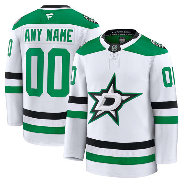 Women's Dallas Stars Custom Fanatics White Away Jersey