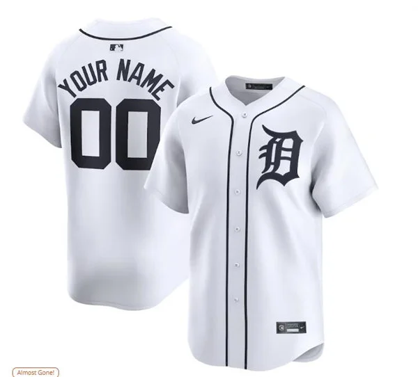 Detroit Tigers Custom Nike White Home Limited Jersey