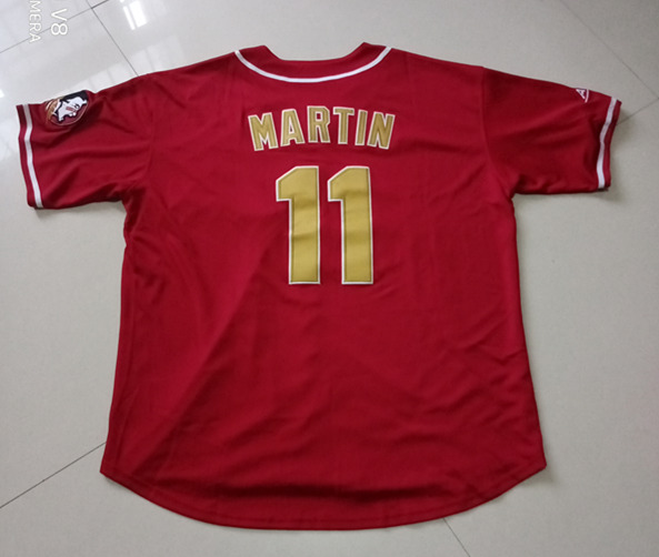 Men's Florida State Seminoles #11 Mike Martin Nike Scarlet Fs Baseball Jersey Men's Florida State Seminoles #11 Mike Martin Nike Scarlet Fs Baseball Jersey