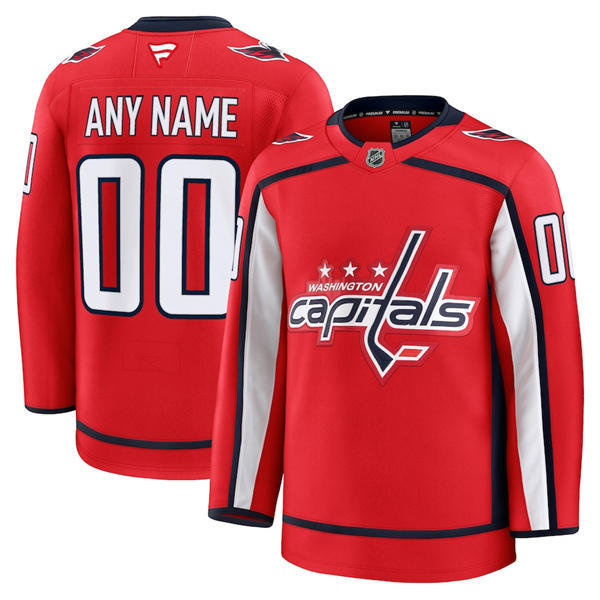 Womens Washington Capitals Custom Stitched Fanatics Home Red Jersey