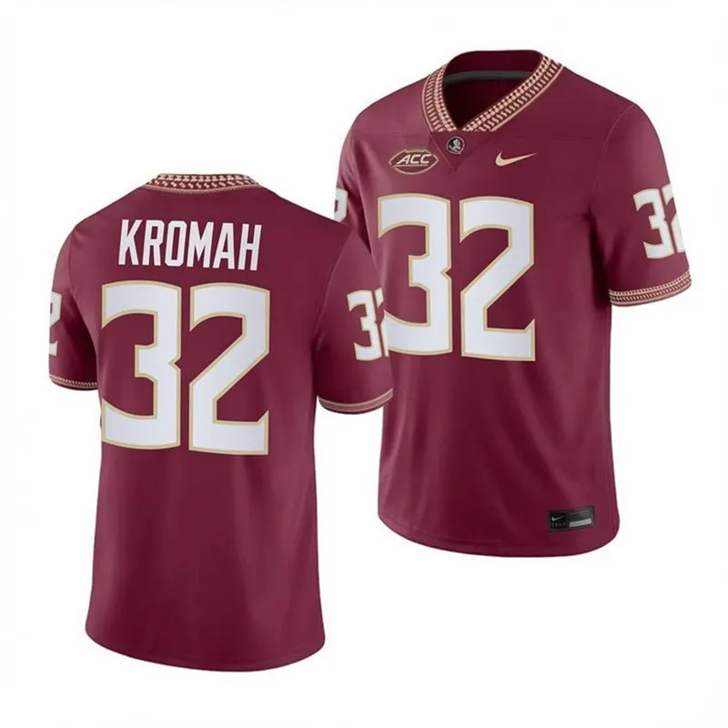 Florida State Seminoles #32 Ousmane Kromah Nike 2025 Gamet Football Game Jersey