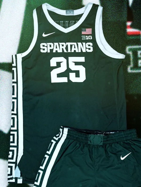 Womens Michigan State Spartans Custom Magic Johnson Draymond Green Branden Dawson Mateen Cleaves Nike 2021 Green Basketball Jersey