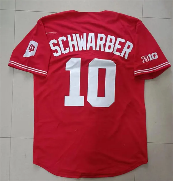 Indiana Hoosiers #10 Kyle Schwarber 2025 Crimson College Baseball Game Jersey Indiana Hoosiers #10 Kyle Schwarber 2025 Crimson College Baseball Game Jersey