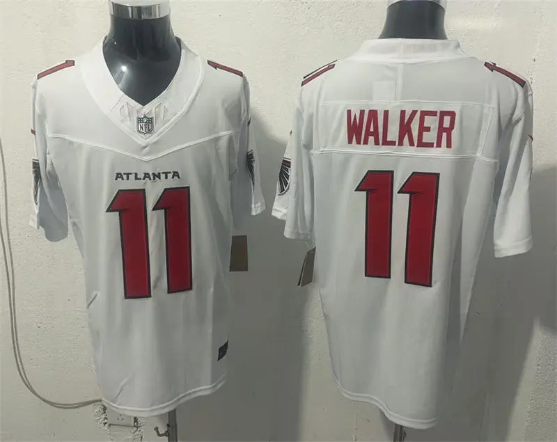 Men's Atlanta Falcons #11 Jalon Walker Nike 2026 White Vapor F.U.S.E. Limited Jersey
