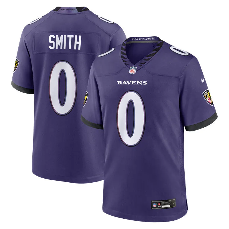 Men's Baltimore Ravens #0 Roquan Smith Nike 2026 Next Flight Purple Vapor F.U.S.E Limited Jersey