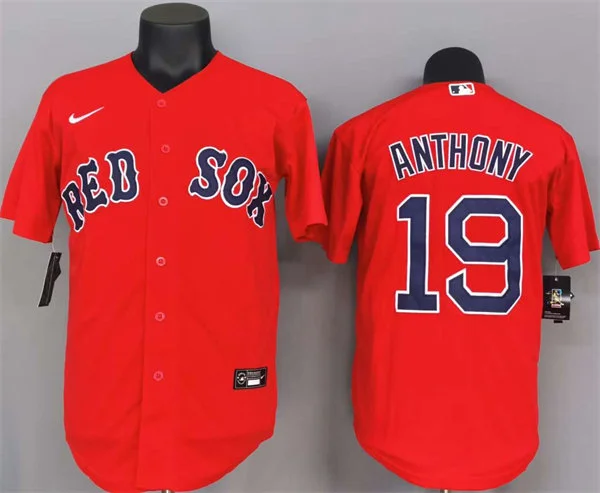 Men's Boston Red Sox #19 Roman Anthony Nike Red Alternate with Name Limted Jersey