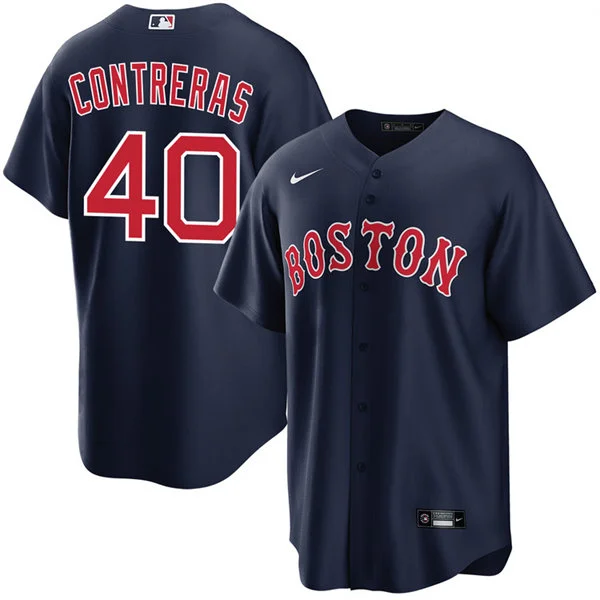 Men's Boston Red Sox #40 Willson Contreras Nike Navy Alternate Limted Player Jersey