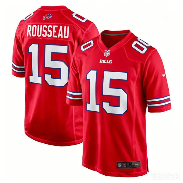 Womens Buffalo Bills #15 Gregory Rousseau Nike Red Color Rush Jersey