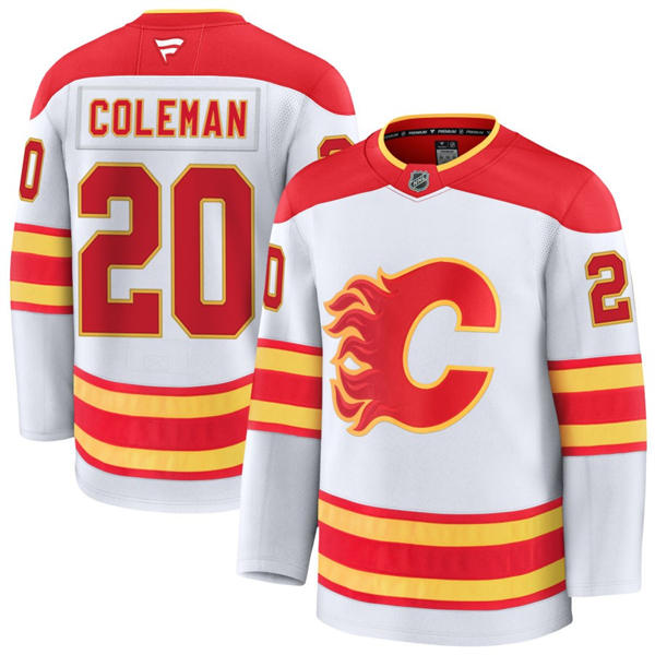 Men's Calgary Flames #20 Blake Coleman Fanatics Red Home Player Jersey