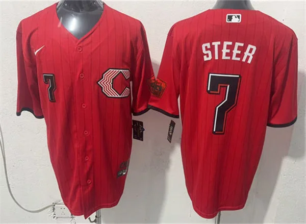 Men's Cincinnati Reds #7 Spencer Steer Nike 2026 All-Red City Connect Limited Jersey