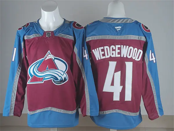 Men's Colorado Avalanche #41 Scott Wedgewood Fanatics Burgundy Home Premium Player Jersey