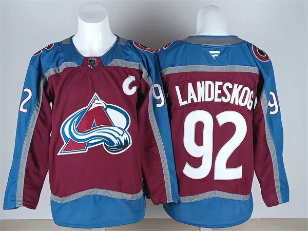 Men's Colorado Avalanche #92 Gabriel Landeskog Fanatics Burgundy Home Primegreen Player Jersey