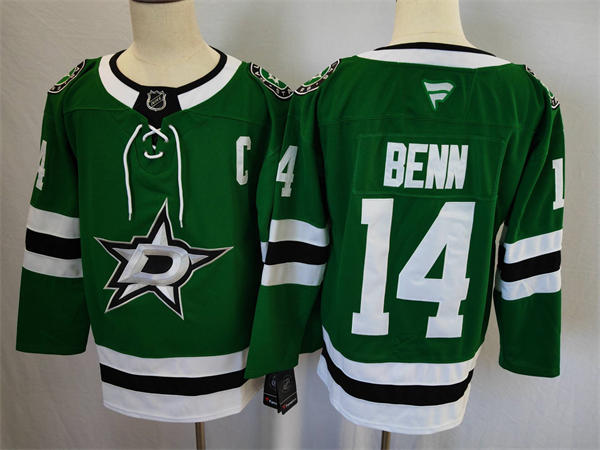 Mens Dallas Stars #14 Jamie Benn Fanatics Home Green Jersey