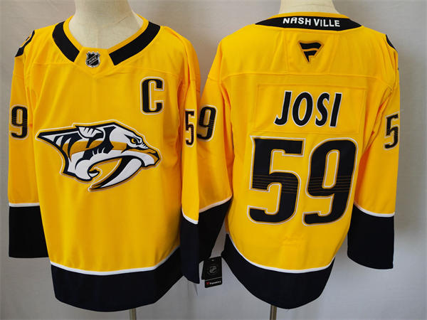Women's Nashville Predators #59 Roman Josi Fanatics Gold Home Premium Jersey