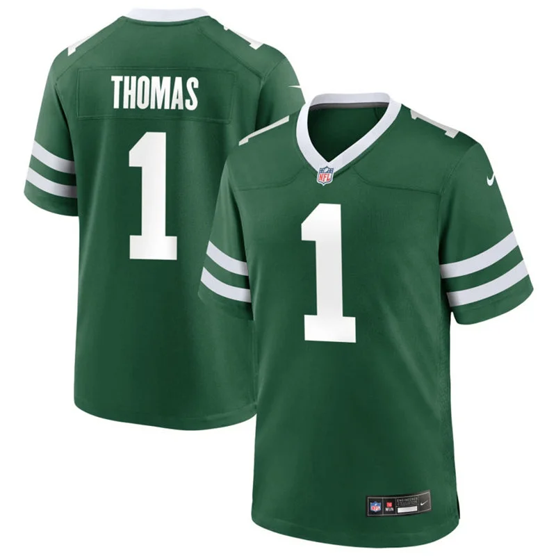 Men's New York Jets #1 Azareye'h Thomas Nike Green Vapor Legacy F.U.S.E. Limited Jersey