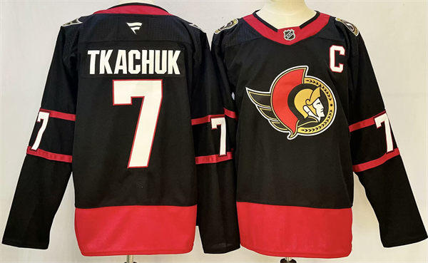 Women's Ottawa Senators #7 Brady Tkachuk Fanatics Home Black Player Jersey
