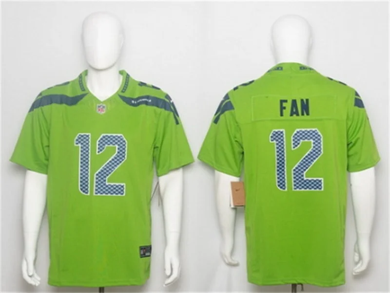 Men's Seattle Seahawks 12th Fan Nike Neon Green Alternate Vapor F.U.S.E. Limited Jersey
