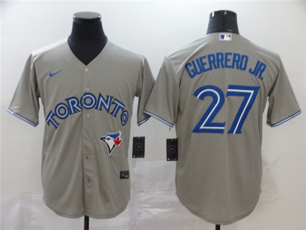 Men's Toronto Blue Jays #27 Vladimir Guerrero Jr Nike Gray Road Limited Jersey