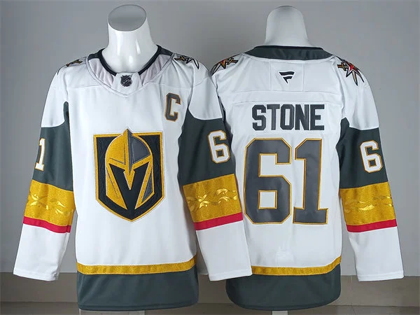 Men's Vegas Golden Knights #61 Mark Stone Fanatics Away White Player Jersey
