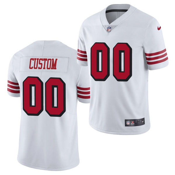San Francisco 49ers Custom Nike White Alternate F.U.S.E. Vapor Limited Jersey