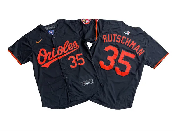 Youth Baltimore Orioles #35 Adley Rutschman Nike Black Alternate Jersey