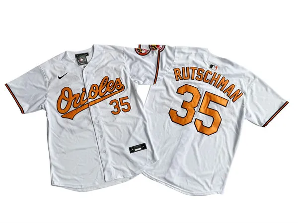 Youth Baltimore Orioles #35 Adley Rutschman Nike Home White Jersey