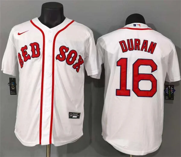 Mens Boston Red Sox #16 Jarren Duran Nike White Home Cool Base Jersey