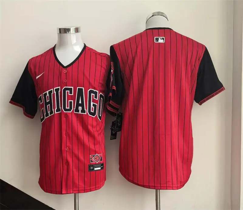 Men's Chicago White Sox Blank 2025 City Connect 2.0 Limited Player Jersey Red Black