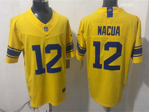 Mens Los Angeles Rams #12 Puka Nacua 2026 Nike Gold Classic Sol Vapor F.U.S.E. Limited Jersey
