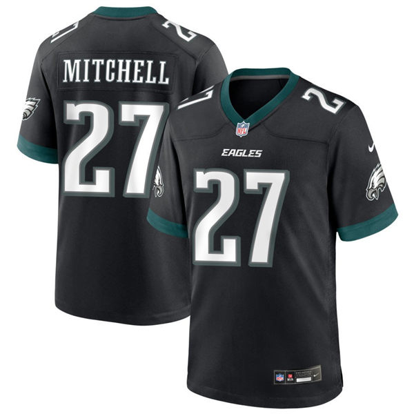 Womens Philadelphia Eagles #27 Quinyon Mitchell Nike Black Vapor Limited Player Jersey