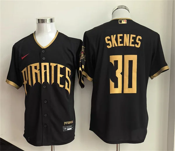 Mens Pittsburgh Pirates #30 Paul Skenes 2026 Black City Connect 2.0 Limited Jersey
