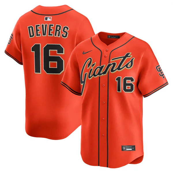 Womens San Francisco Giants #16 Rafael Devers Nike Orange Alternate Limited Jersey