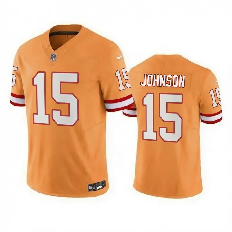 Mens Tampa Bay Buccaneers #15 Tez Johnson Nike Orange Retro Vapor F.U.S.E. Limited Jersey