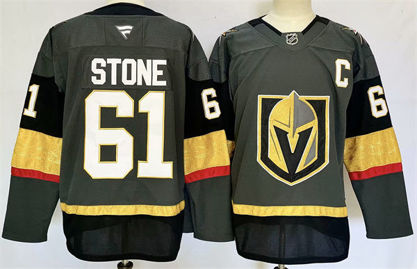 Youth Vegas Golden Knights #61 Mark Stone Fanatics Gray Alternate Premium Jersey