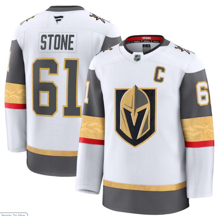 Womens Vegas Golden Knights #61 Mark Stone Fanatics Away White Player Jersey