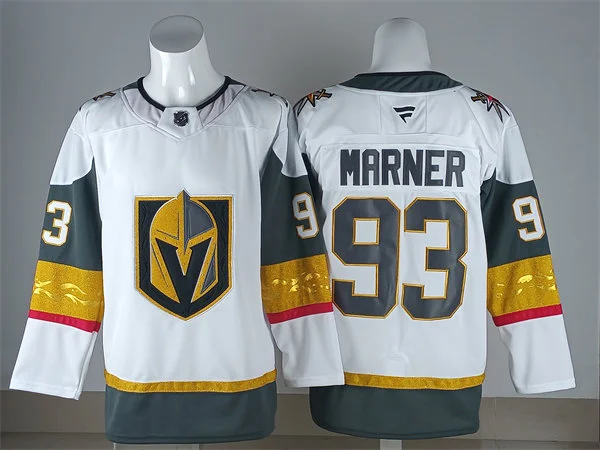 Mens Vegas Golden Knights #93 Mitch Marner Fanatics Away White Player Jersey