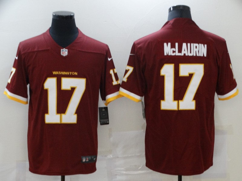 Mens Washington Football Team #17 Terry McLaurin Nike Burgundy Game Football Jersey