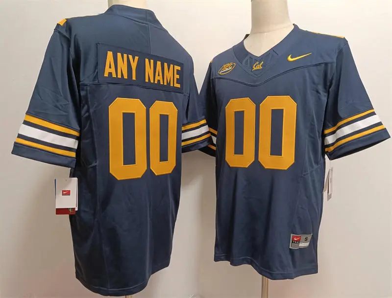 California Golden Bears Custom ACC Navy Football Game Jersey