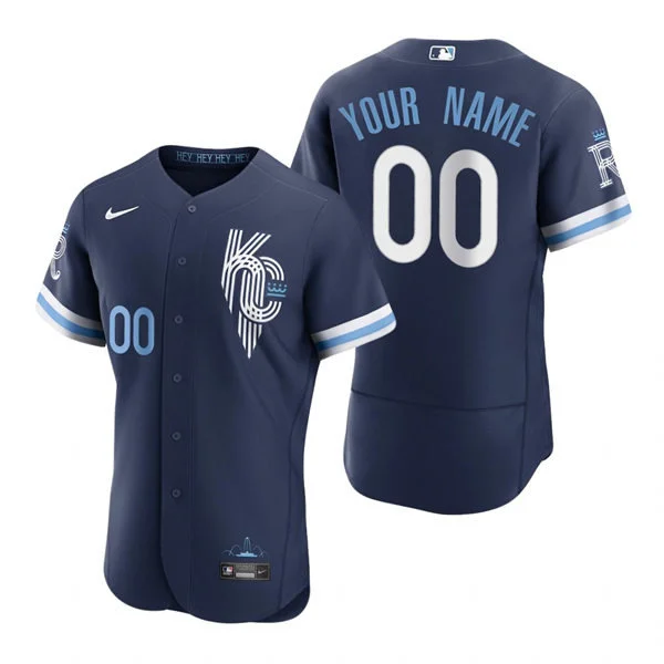 Kansas City Royals Custom Nike Navy City Connect Limited Jersey