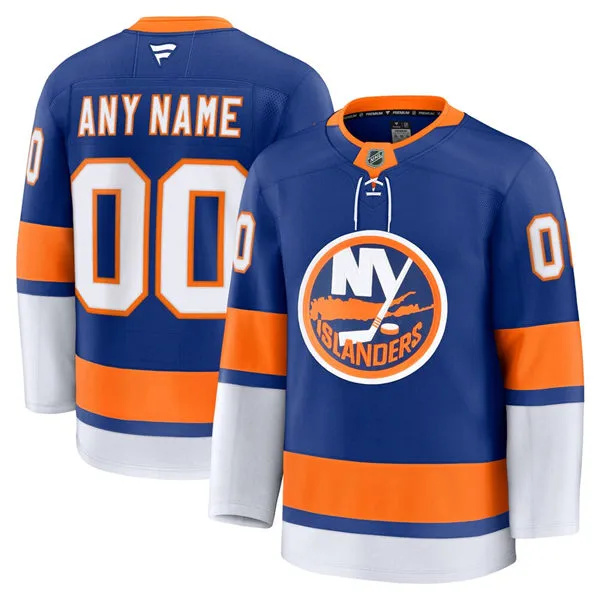 Youth New York Islanders Custom Fanatics Royal Home Jersey