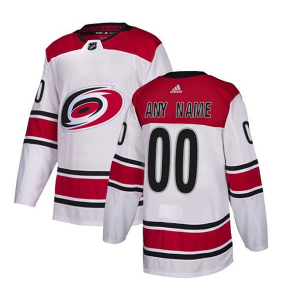 Men's Carolina Hurricanes adidas Branded White Away Custom Jersey