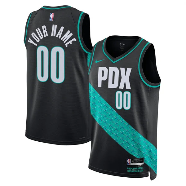 Portland Trail Blazers Custom Black 2025-26 City Edition Swingman Jersey