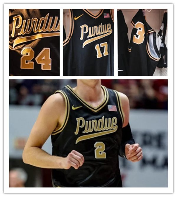 Purdue Boilermakers Custom Nike 2026 Black Basketball Game Jersey